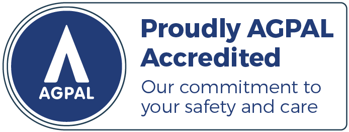 Electronic AGPAL accredited symbol